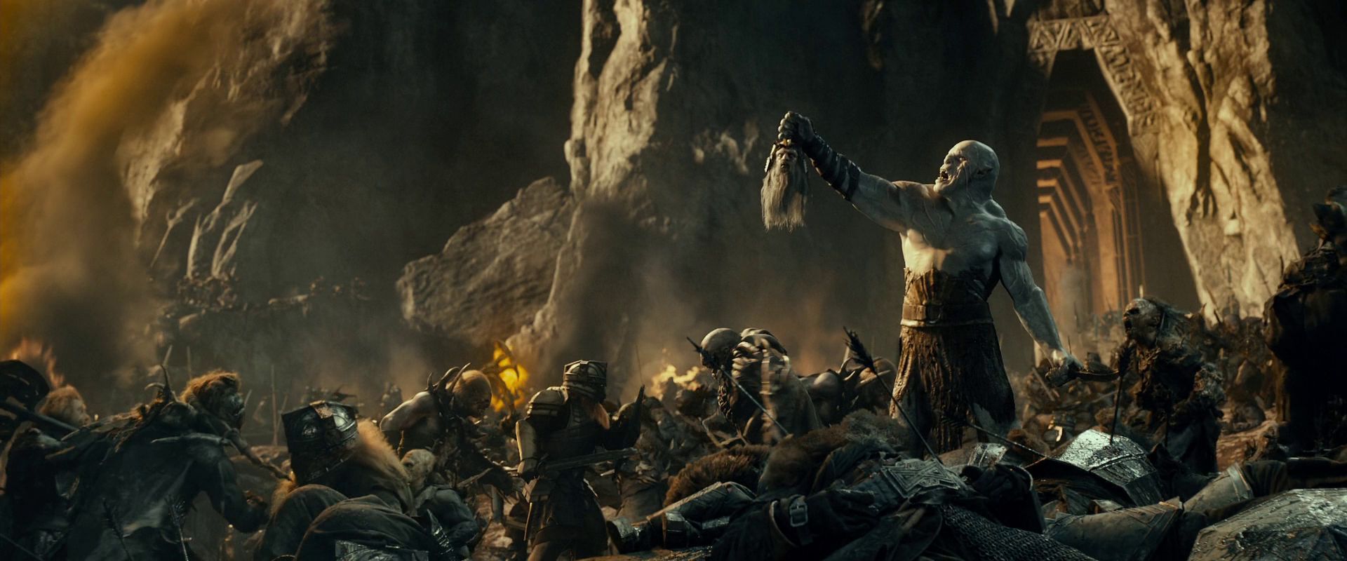 ¿Cómo se llama el lugar dónde se libra la batalla en la que muere el rey de Erebor y Thorin recibe el mote de escudo de roble?