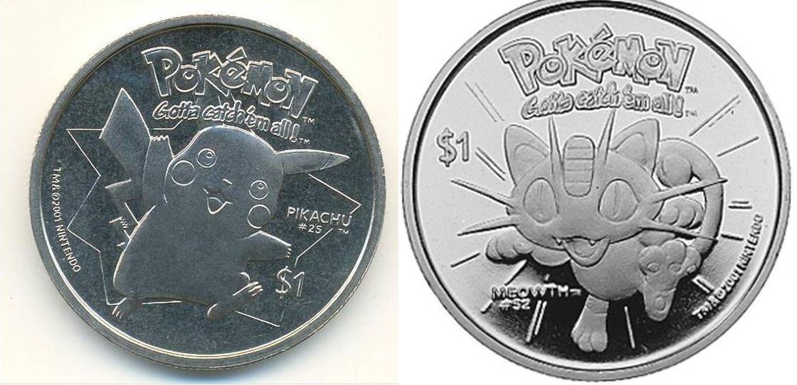 Acabamos con una curiosidad. ¿Qué país o territorio ha emitido monedas de Pokémon como las de la siguiente imagen adjunta?