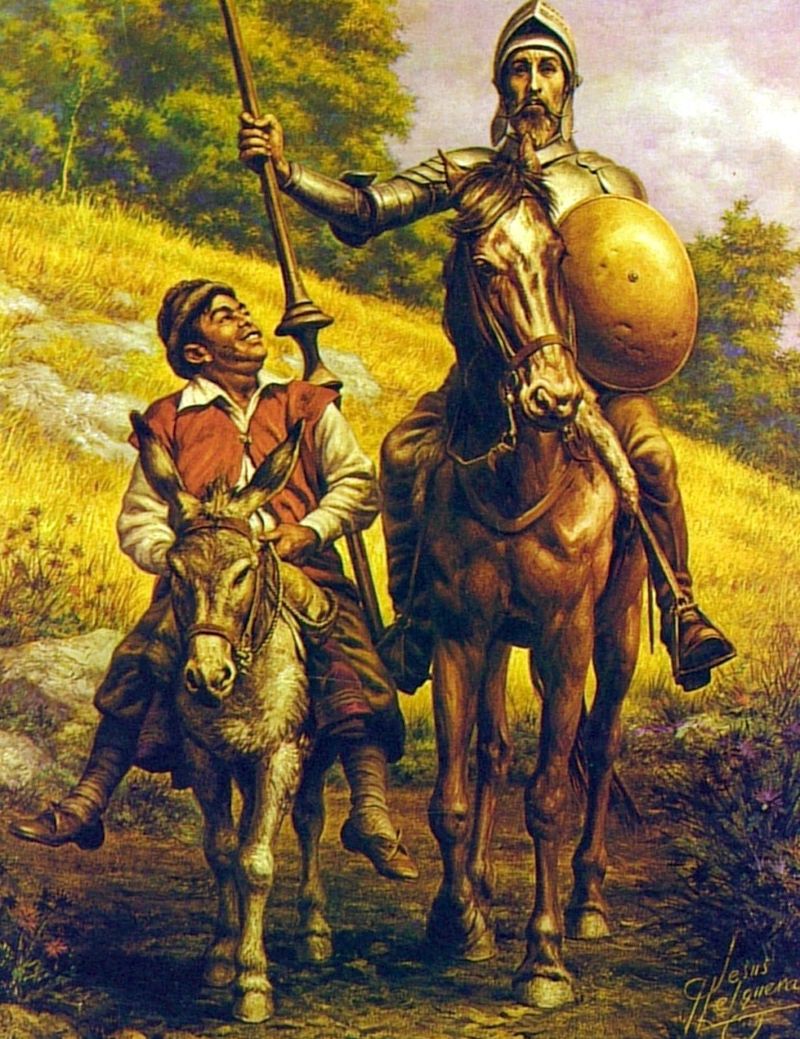 ¿Qué famosa obra narra las aventuras de D.Quijote y Sancho Panza?