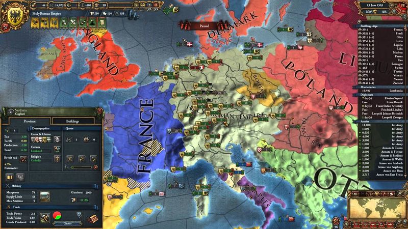 El Sacro Imperio Romano Germánico te pregunta se te gustaría unirte al imperio.
