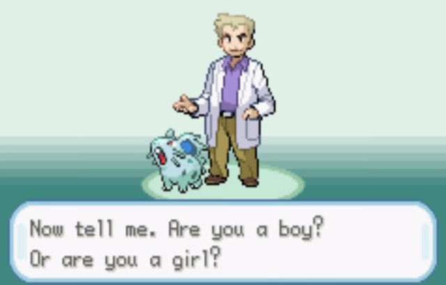 ¿Eres un chico o una chica?