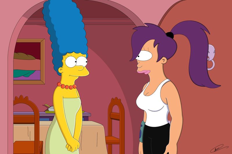¿Marge Simpson o Turanga Leela?