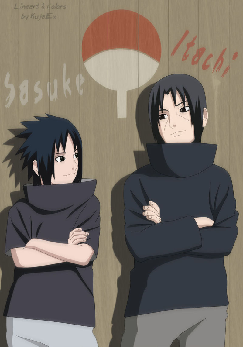 Otro clásico del anime como es Naruto nos deja una pareja muy peculiar y adorada. ¿Cuál de los hermanos Uchiha prefieres?