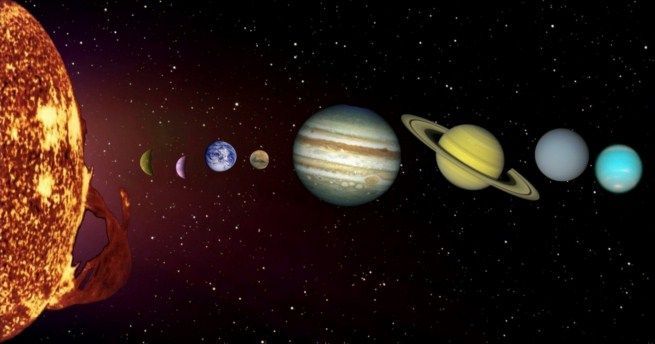 Todos los planetas del Sistema Solar giran en el sentido de las agujas del reloj