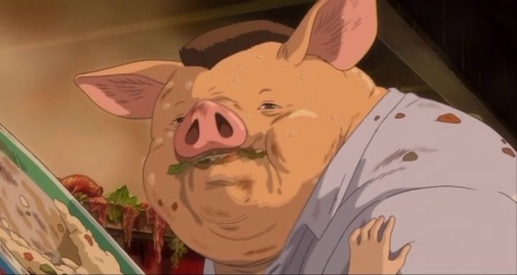 ¿Por qué los padres de Chihiro se convierten en cerdos?