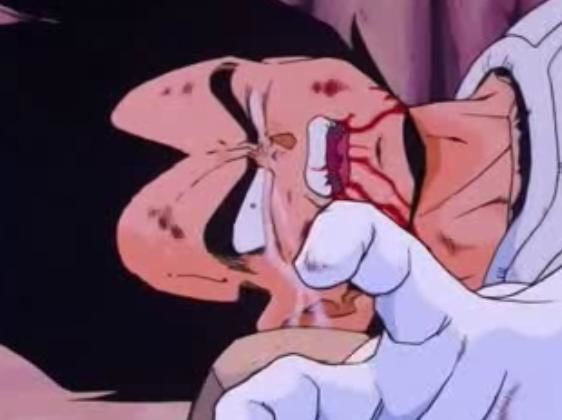 Vegeta derrotado le pide a Goku que acabe con Freezer