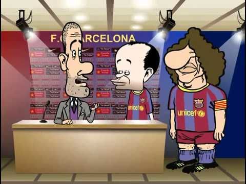 ¿Qué equipo dice Guardiola que es muy rápido cuando Puyol e Iniesta le ven leyendo una enciclopedia de equipos de España?